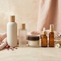 AI-generated skincare collection concept, not actual merchandise